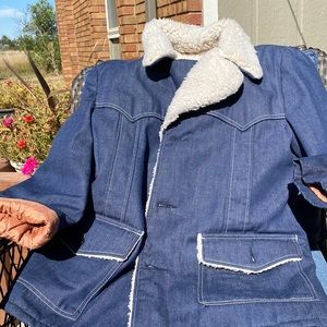 Unisex lined jean jacket